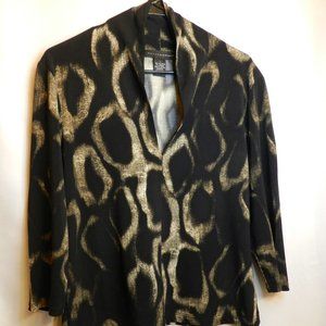 Grace Elements Size L Black and Beige Blouse office wear work wear